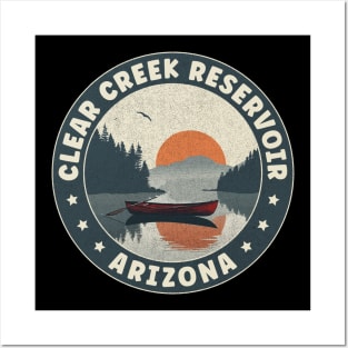 Clear Creek Reservoir Arizona Sunset Posters and Art